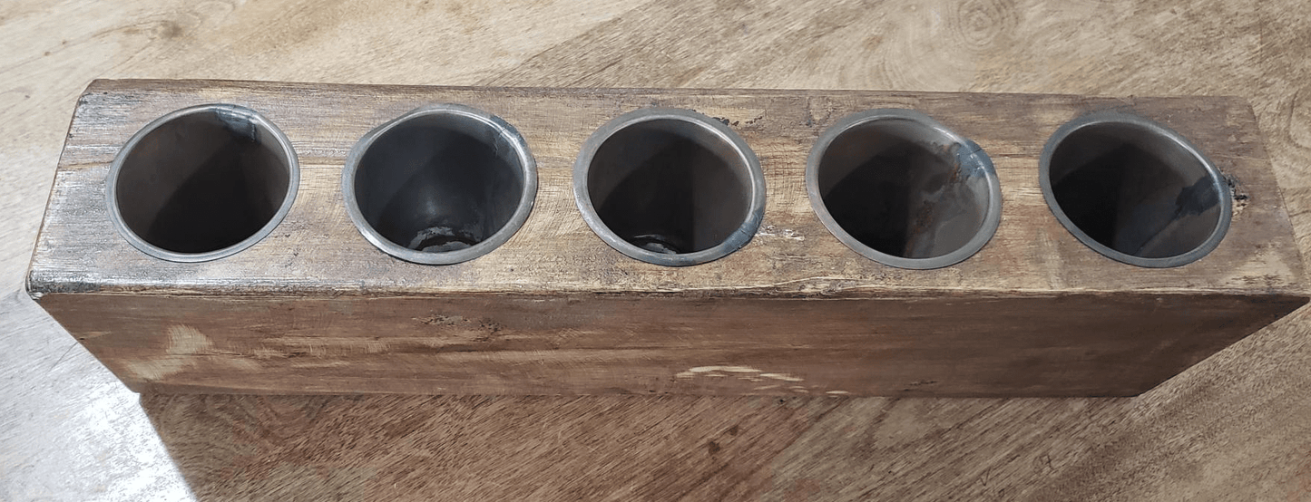 5 Hole Sugar Mold with 5 Tin Inserts - Charlie's Roost