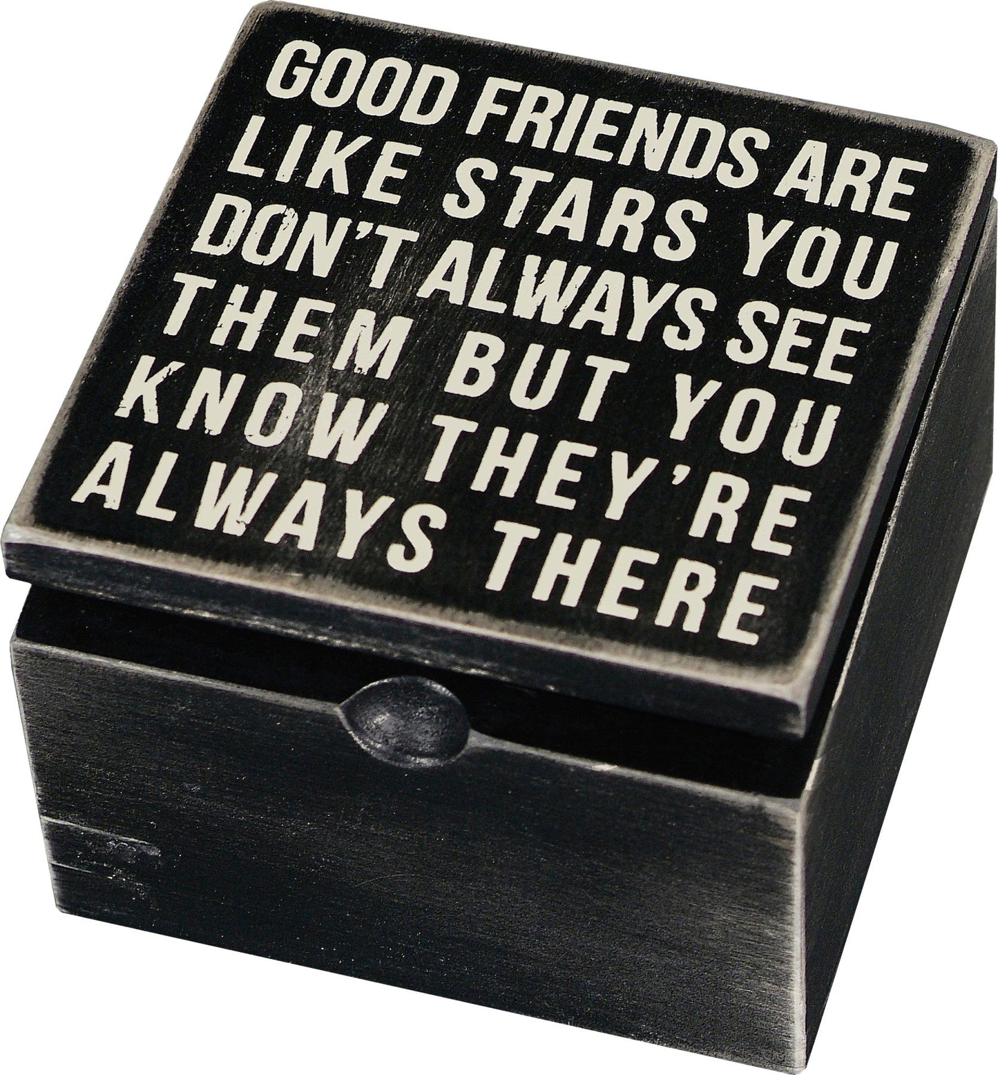 Good Friends Are Like Stars You Never Hinged Box - Charlie's Roost