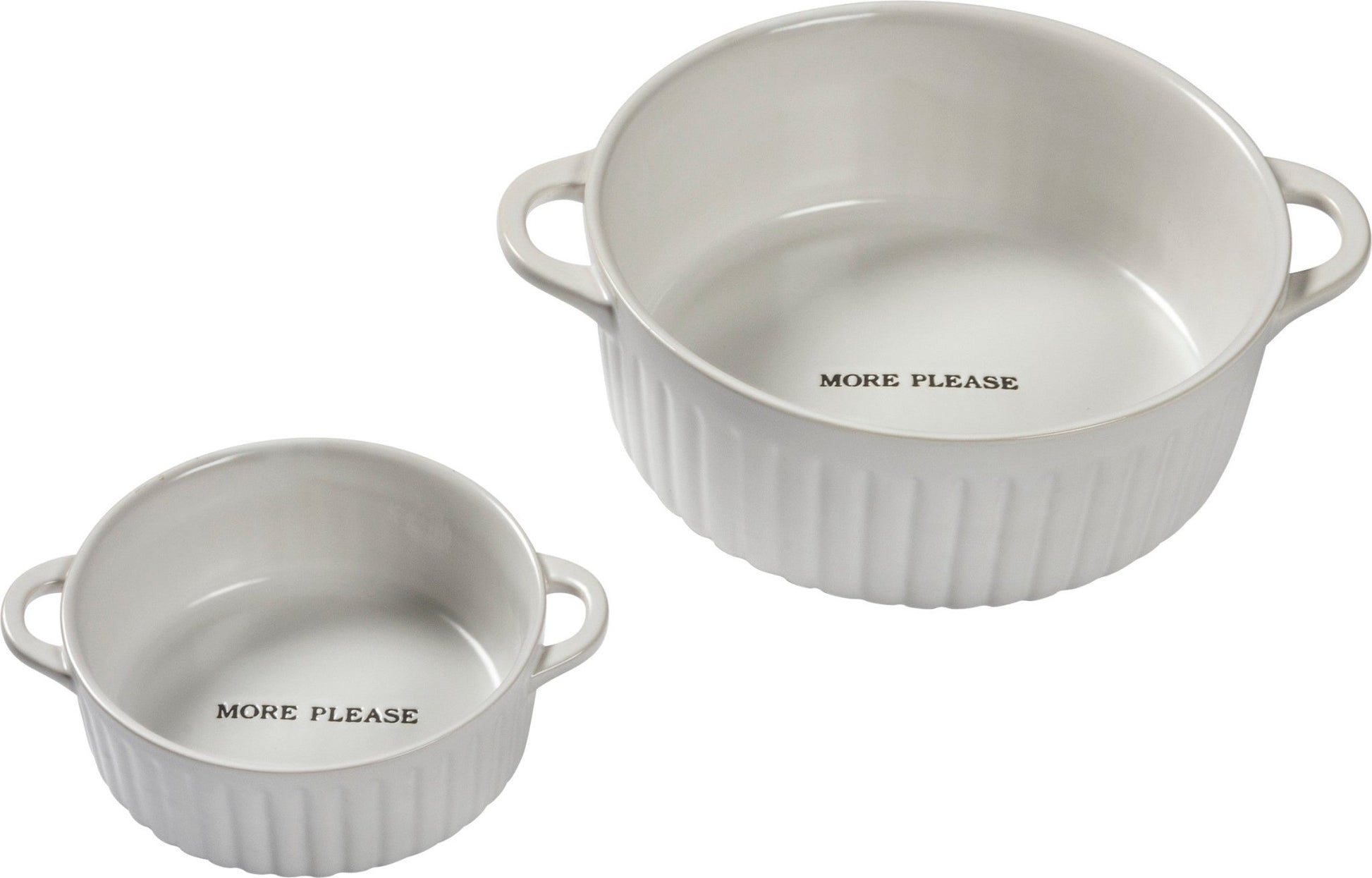 More Please Covered Casserole Set - Charlie's Roost