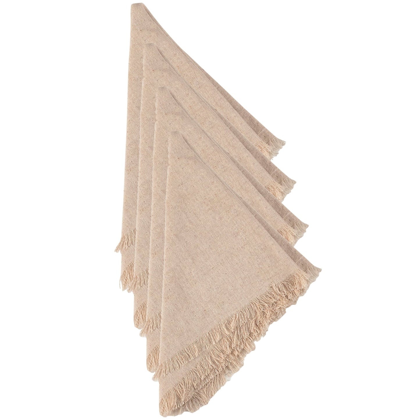 Natural Fringe Napkin Set of 4 - Charlie's Roost