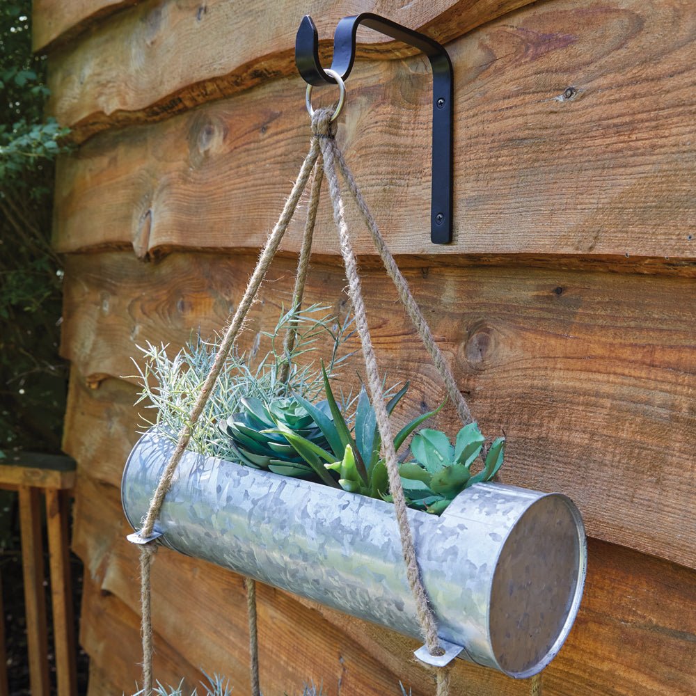 Three-Tier Galvanized Hanging Planter with Hook - Charlie's Roost